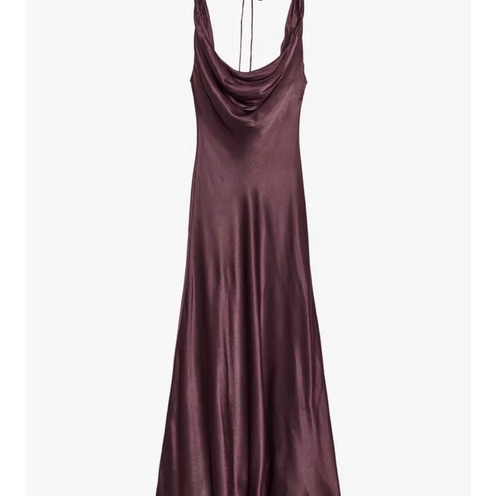 ZW COLLECTION SATIN LONG DRESS - Picture 6 of 8